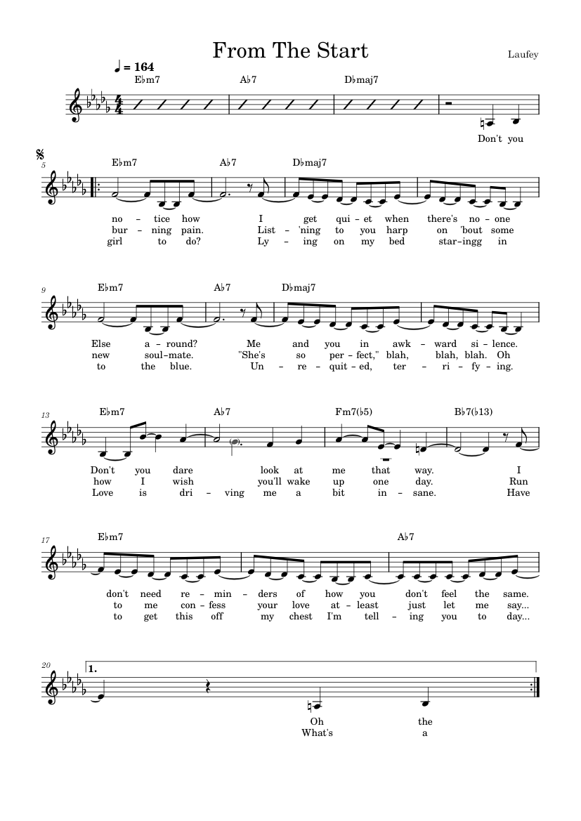 From The Start Letters From The Start Sheet Music for Piano (Solo) easy | MuseScore.com