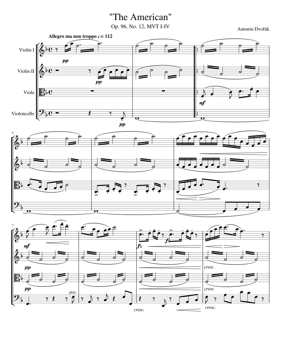 String Quartet No.12 Op.96