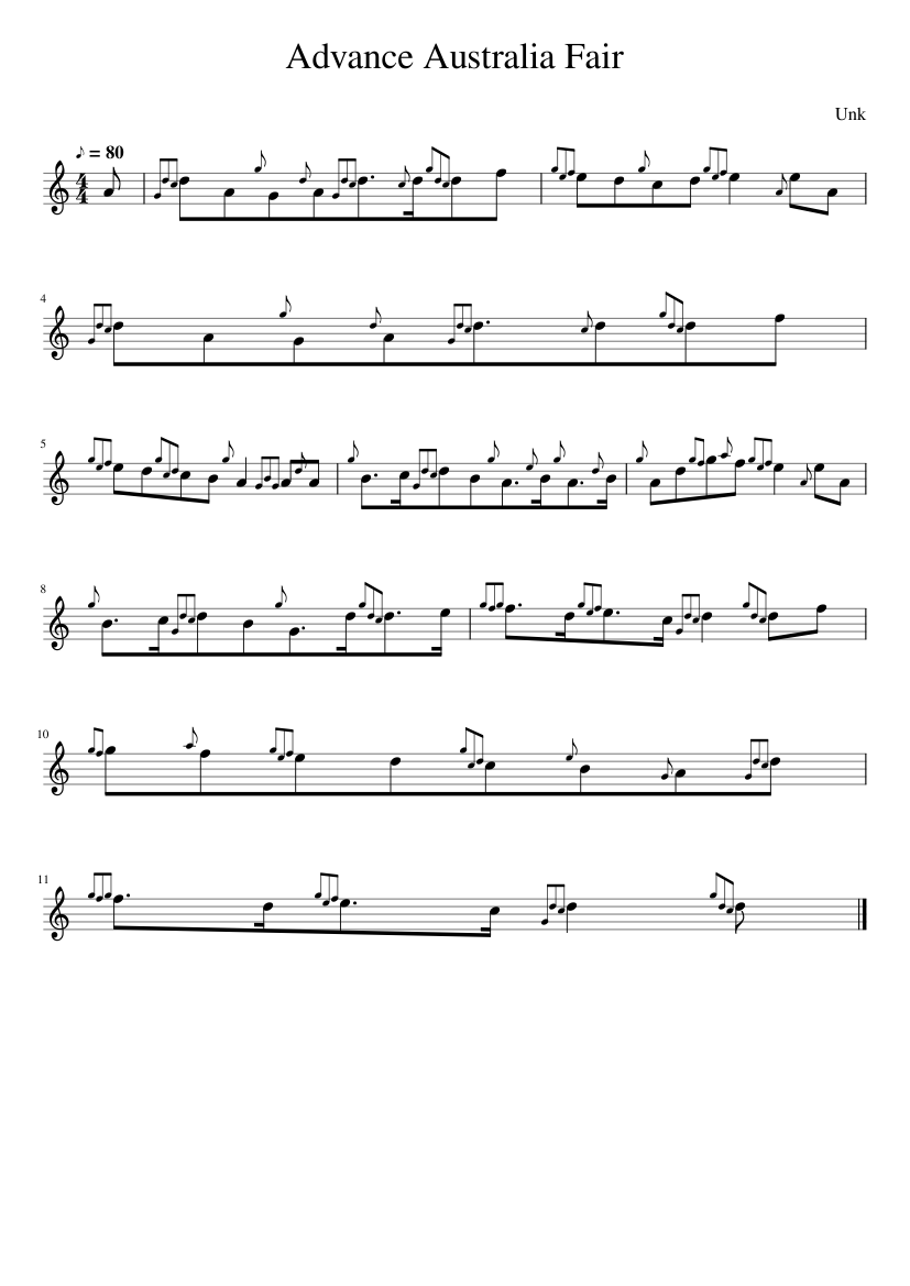 Advance Australia Fair