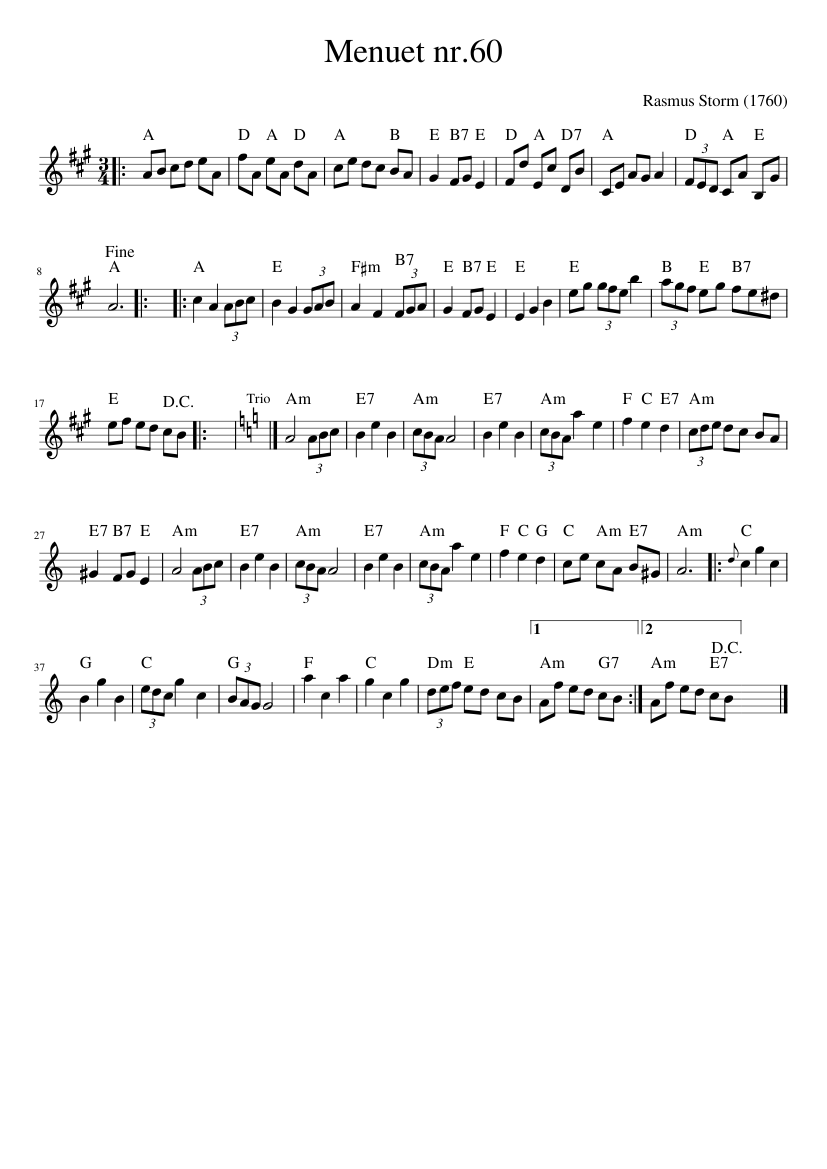 Menuet nr.60