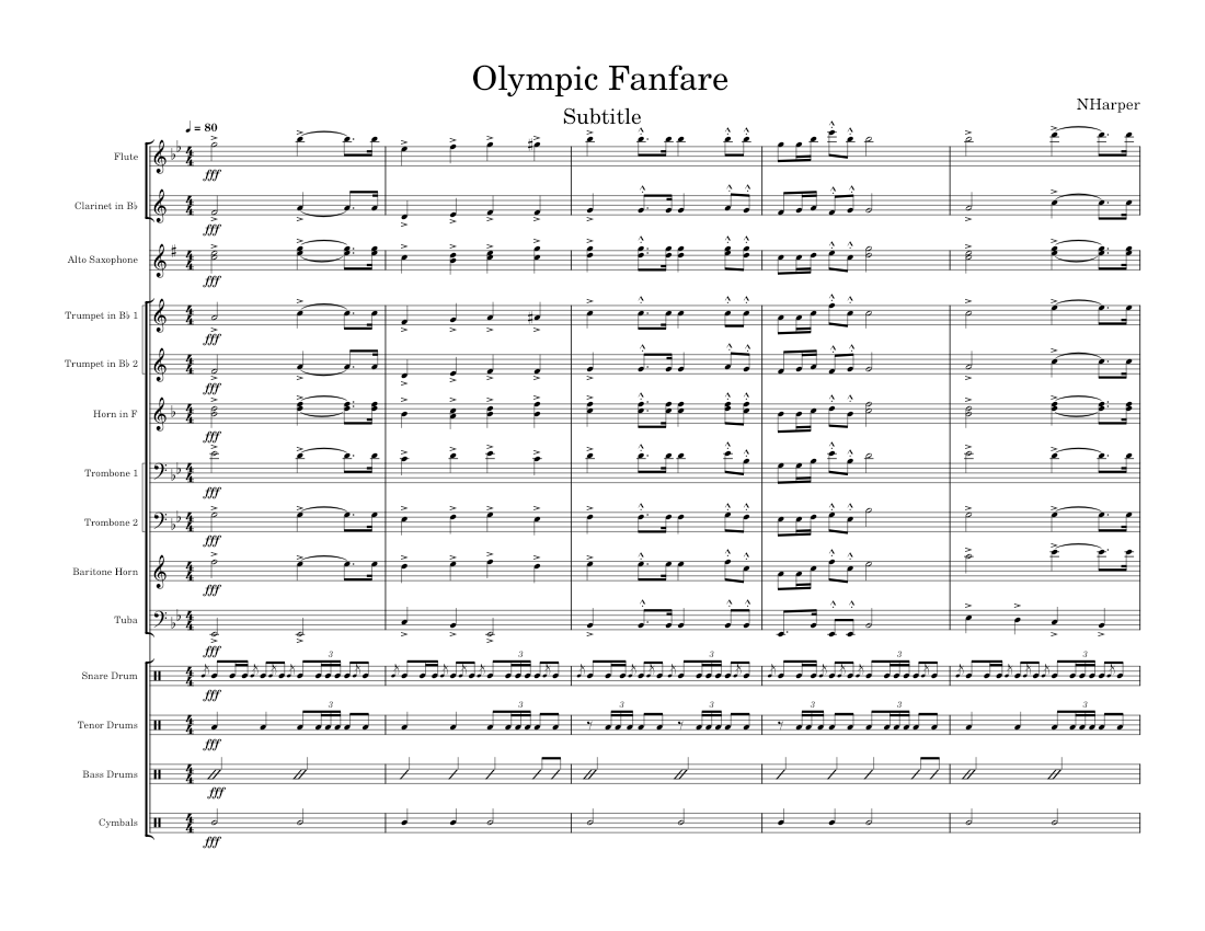 Bugler's Dream – Leo Arnaud Olympic Fanfare Sheet Music for Trombone ...