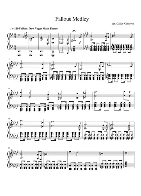 Free Fallout New Vegas - Main Theme by Misc Computer Games sheet music |  Download PDF or print on Musescore.com