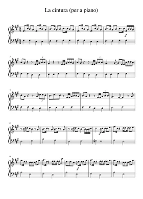 Free la cintura by Alvaro Soler sheet music | Download PDF or print on  Musescore.com