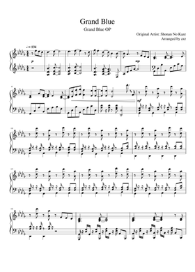 Sheet Music Musescore Com Golden wind coda opening music chords: sheet music musescore com