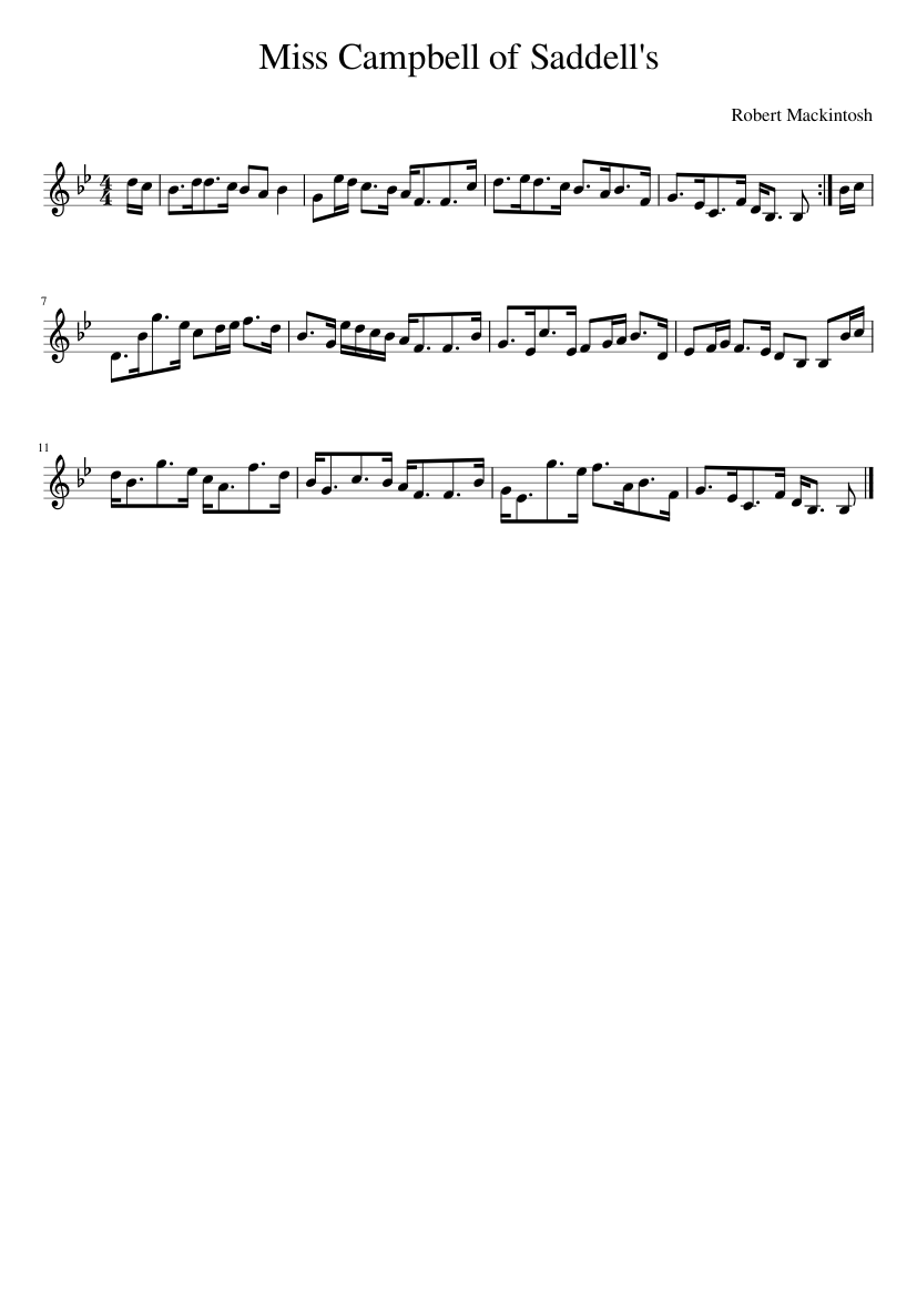 Miss Campbell of Saddell's