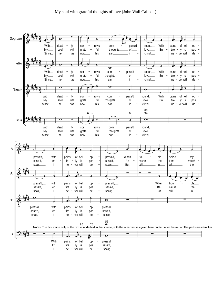 My soul with grateful thoughts of love