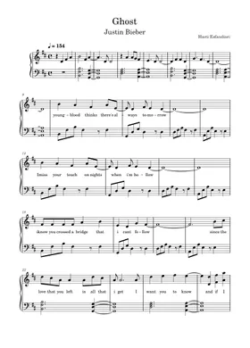 Where Are U Now (featuring Justin Bieber) by Justin Bieber - Piano, Vocal,  Guitar - Digital Sheet Music