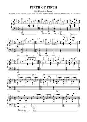 Free firth of fifth by Genesis sheet music | Download PDF or print on  Musescore.com
