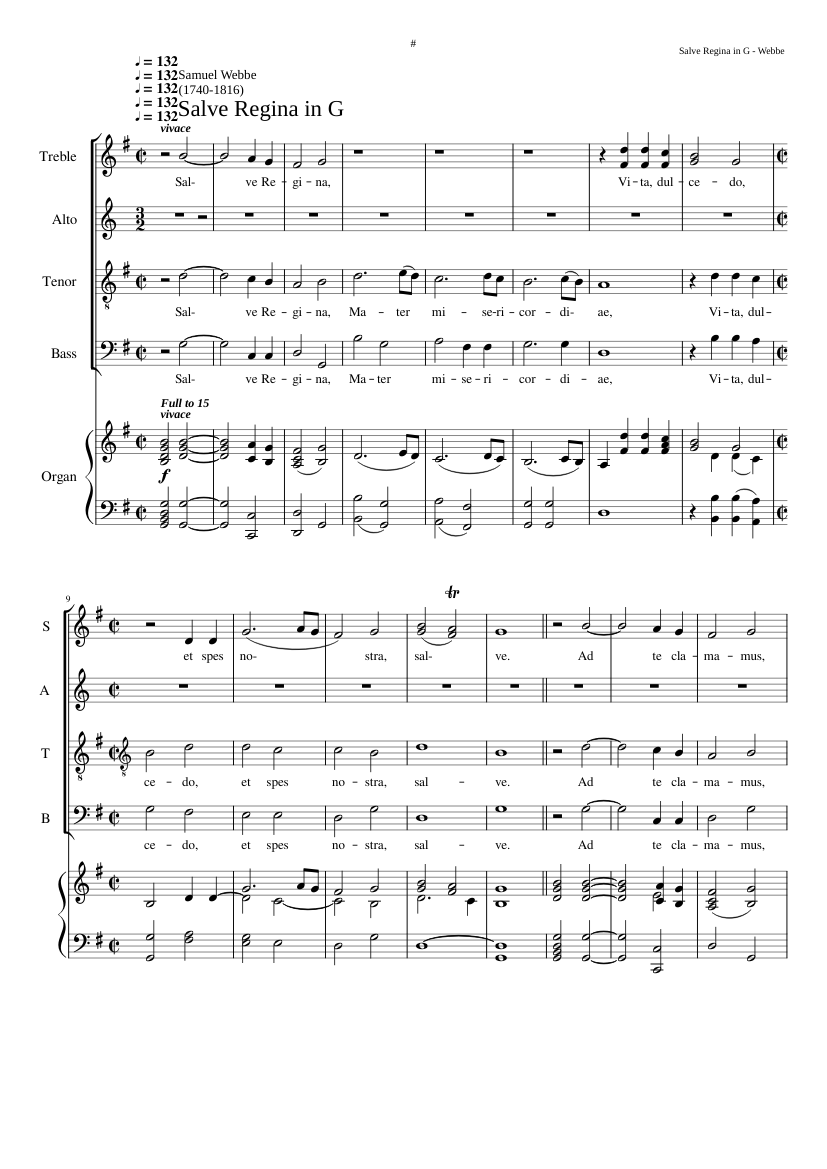 Salve Regina in G