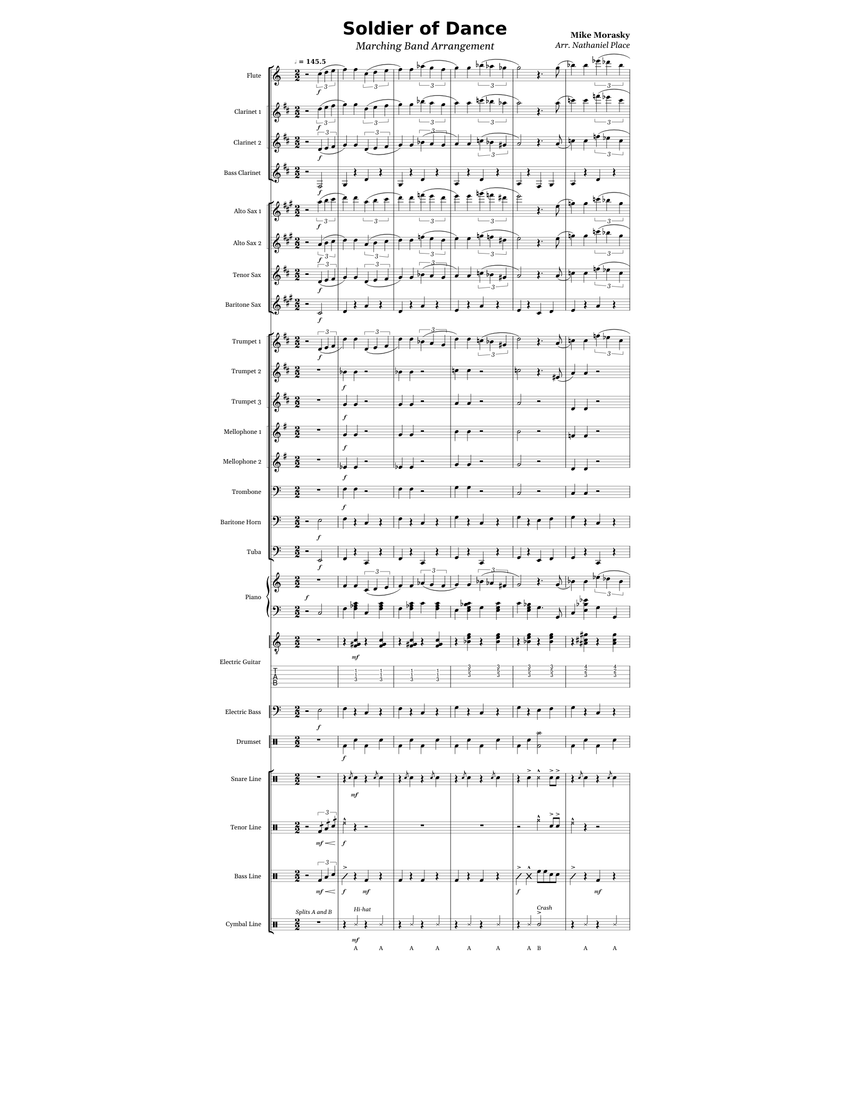 Dobrados Militares sheet music  Play, print, and download in PDF or MIDI  sheet music on