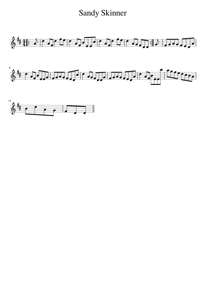 Sandy Skinner Sheet music for Piano (Solo) Easy | Musescore.com