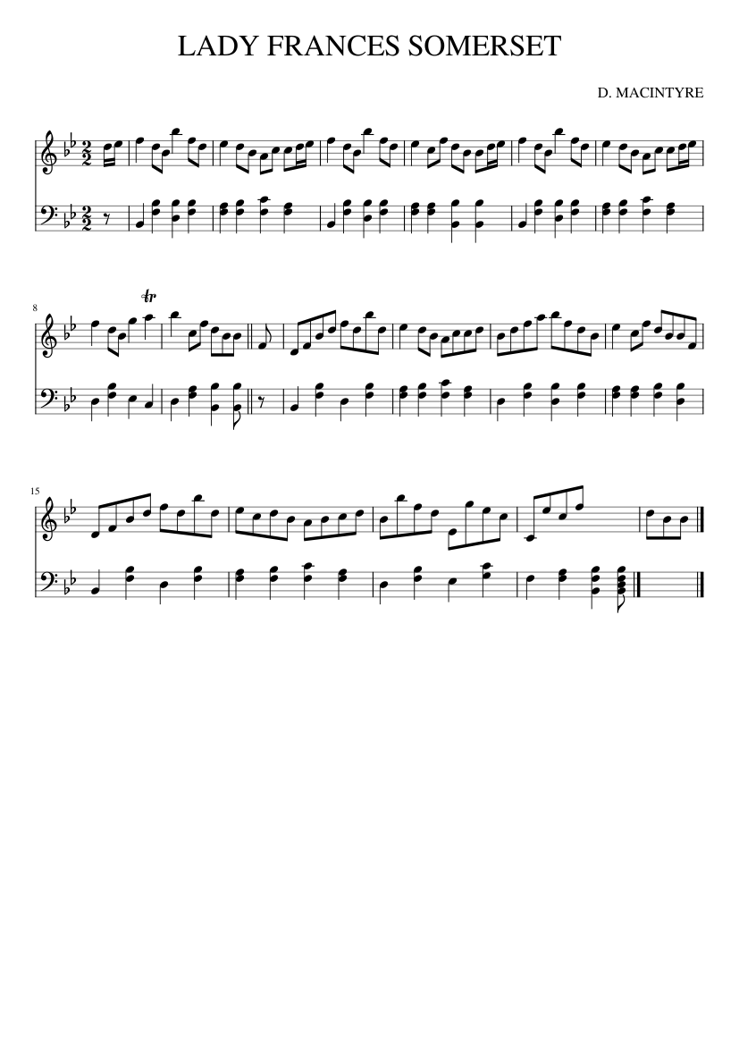 LADY FRANCES SOMERSET
