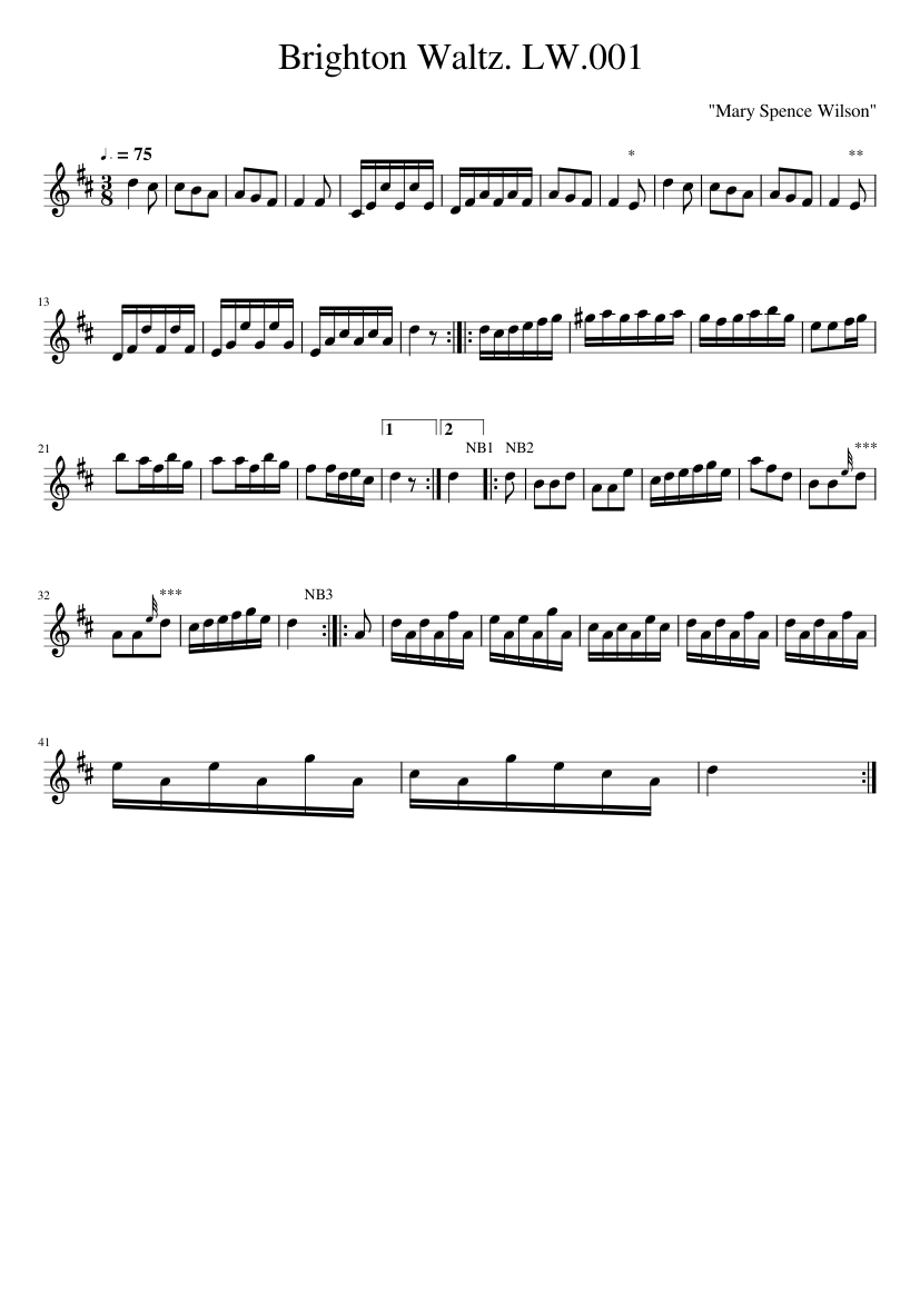Brighton Waltz. CJF.075