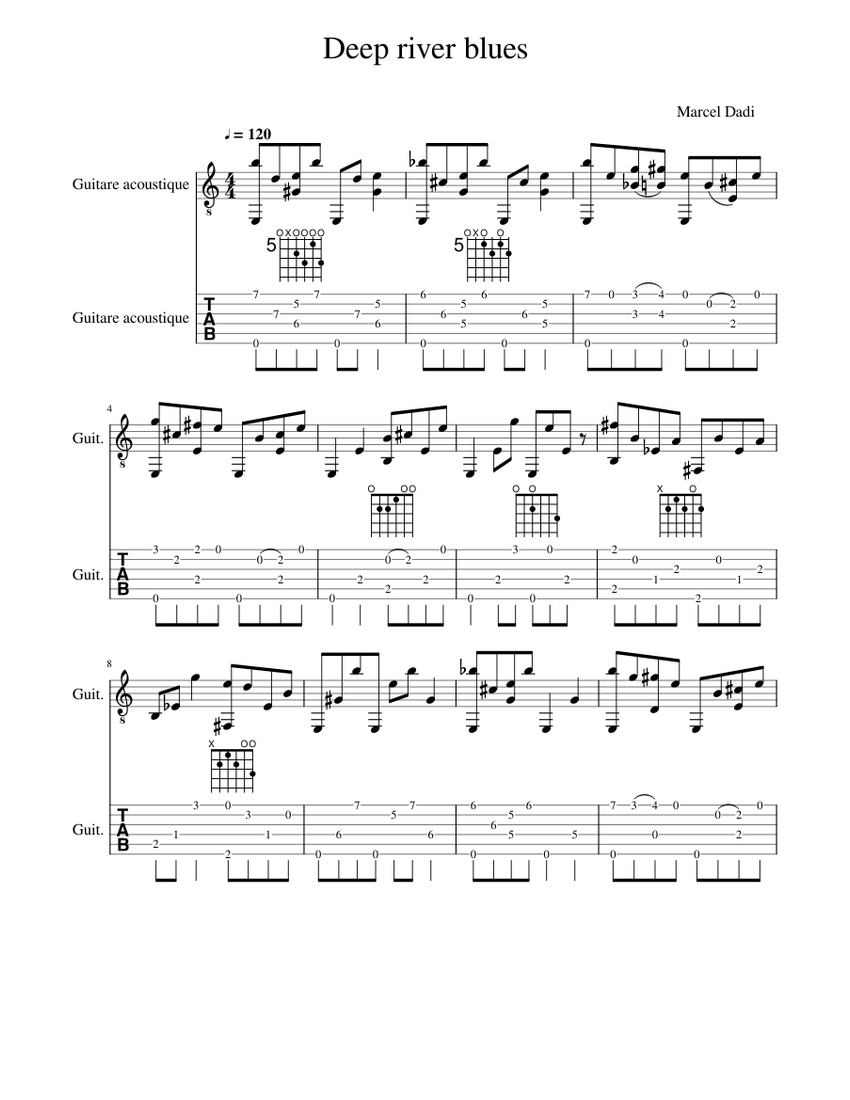 Learn how to play Deep River Blues on the piano. 