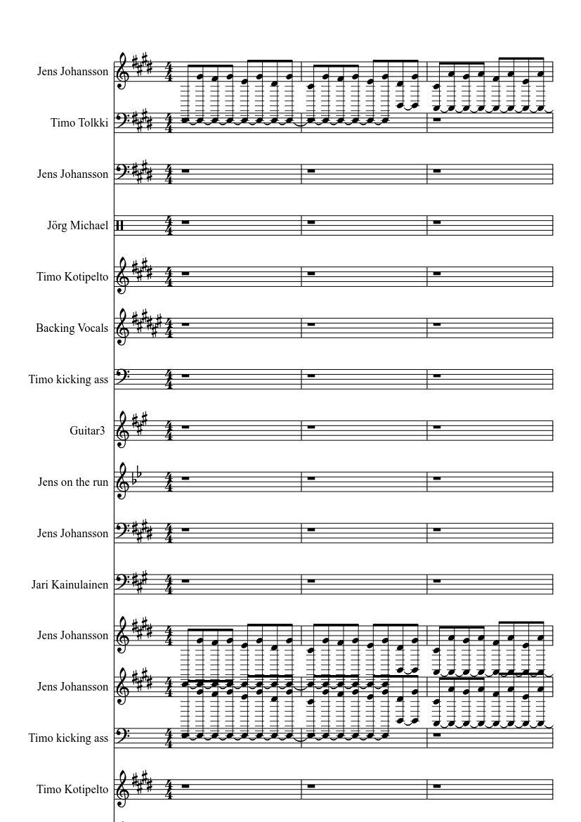Black Diamond-Stratovarius Sheet music for Guitar (Solo) | Musescore.com