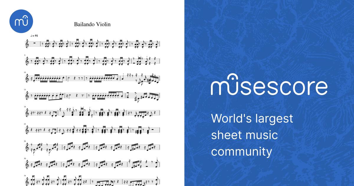 Bailando Violin Sheet music for Violin (Solo) | Musescore.com