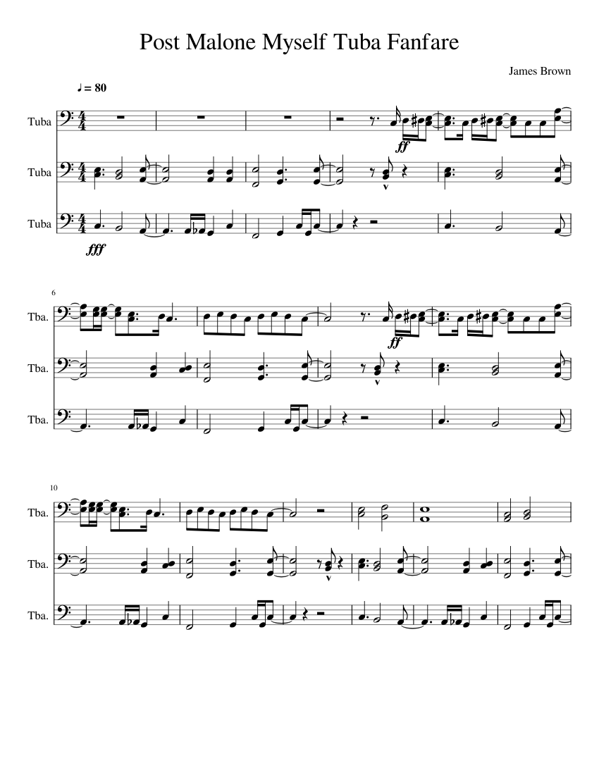 Post Malone Myself Tuba Fanfare