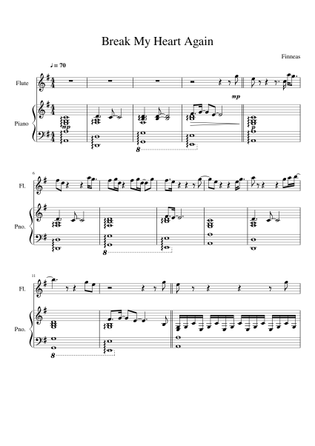 Break My Heart Again Sheet Music Free Download In Pdf Or Midi On Musescore Com So go ahead and break my heart again. musescore com
