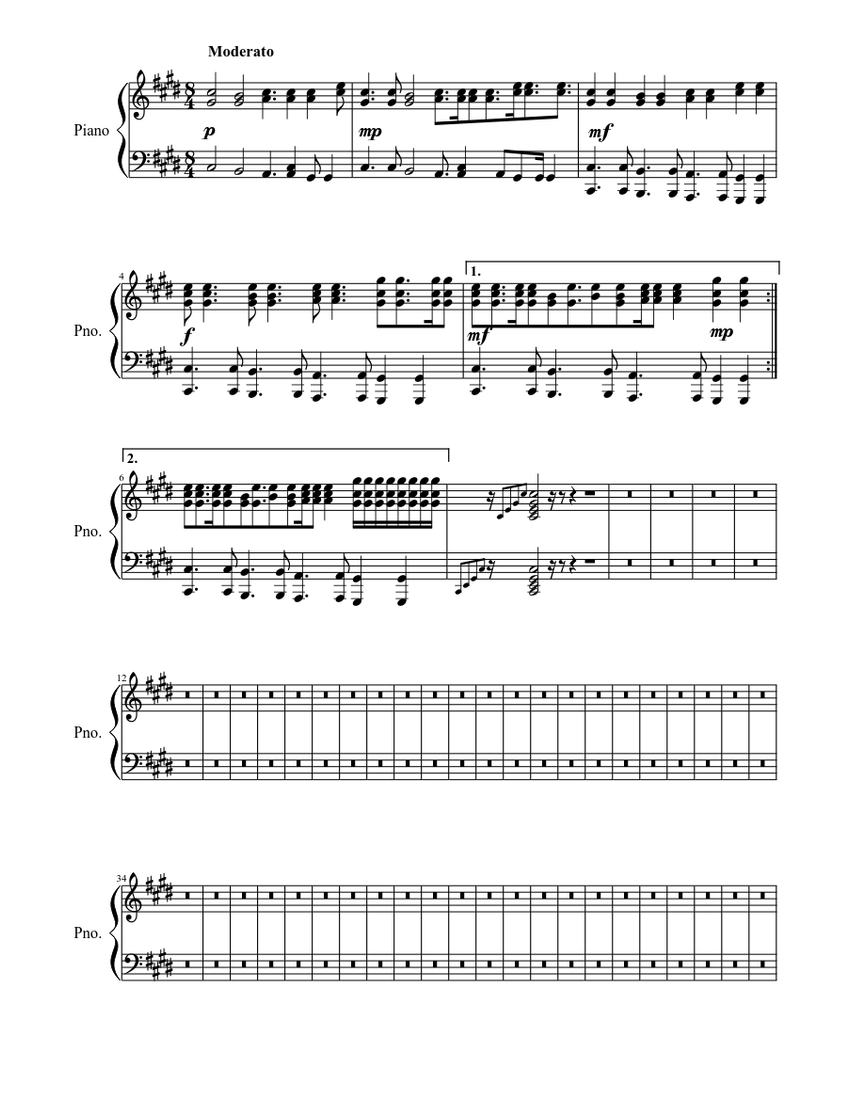 Random music Sheet music for Piano (Solo) | Musescore.com