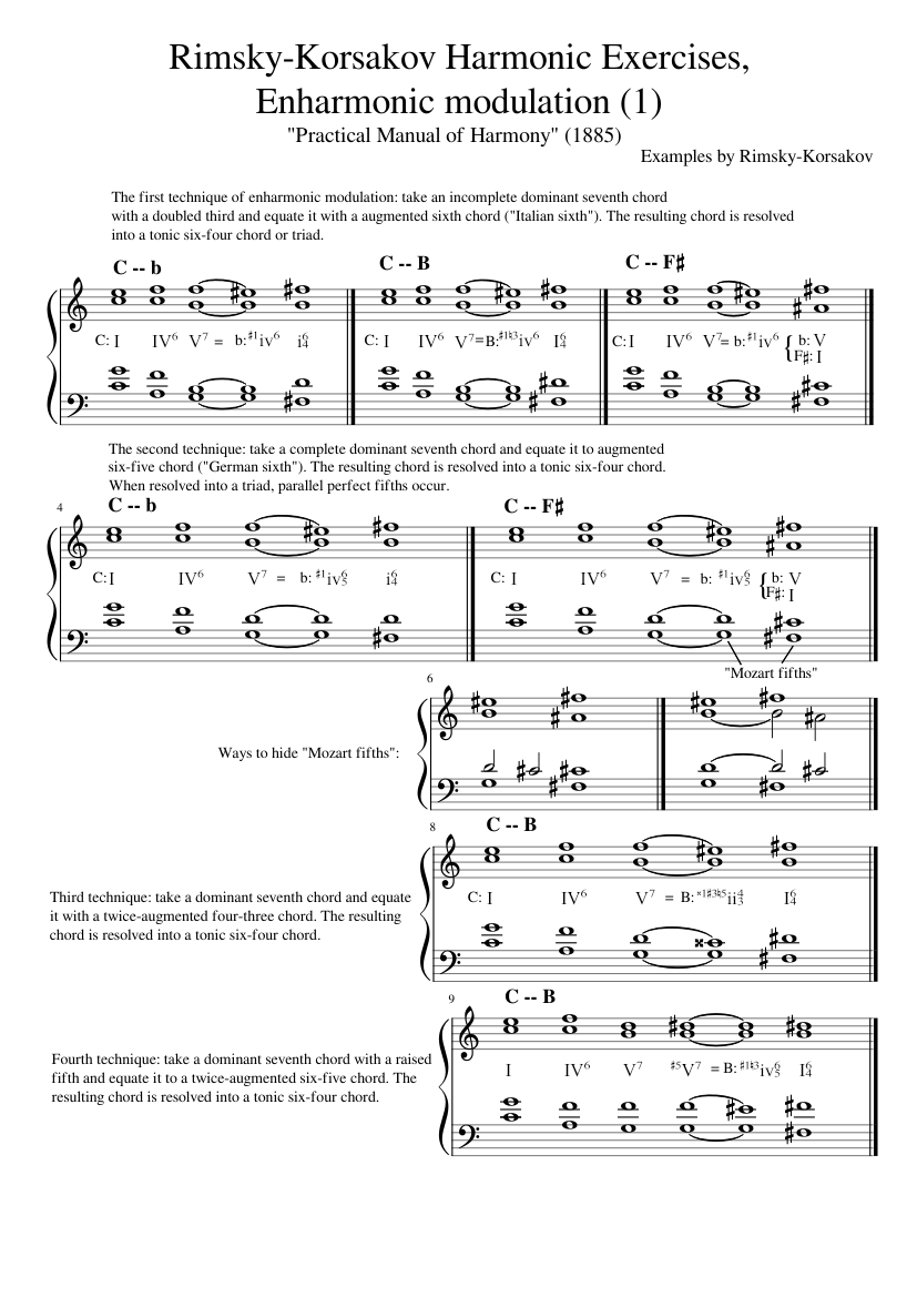 Practical Manual of Harmony