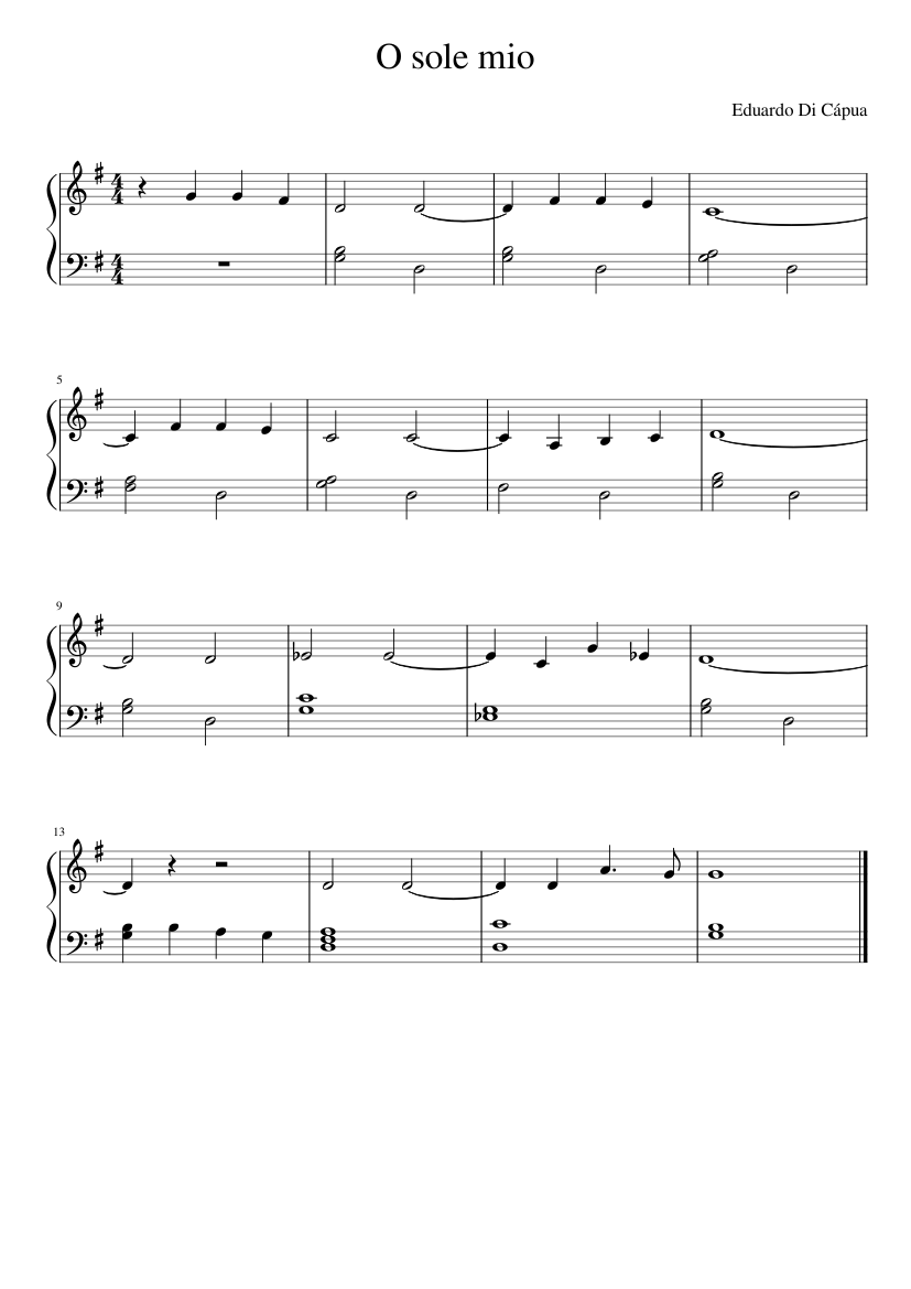 O sole mio