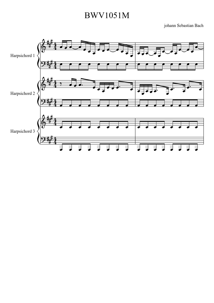 Brandenburg Concerto No.6 in B-flat major BWV 1051