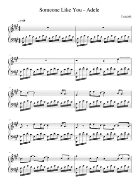 Free Someone Like You By Adele Sheet Music Download Pdf Or Print On Musescore Com