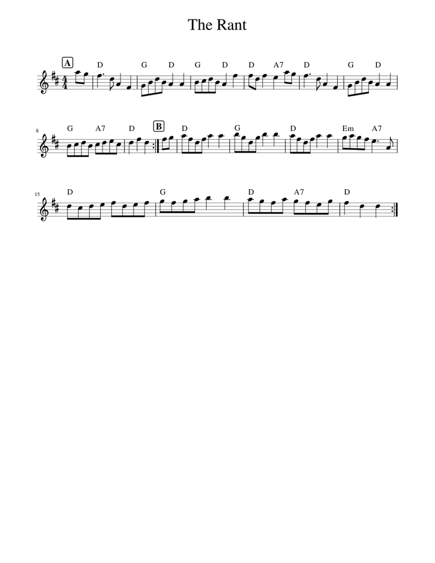Piano Rant Layout The Rant Sheet music for Piano (Solo) Easy | Musescore.com