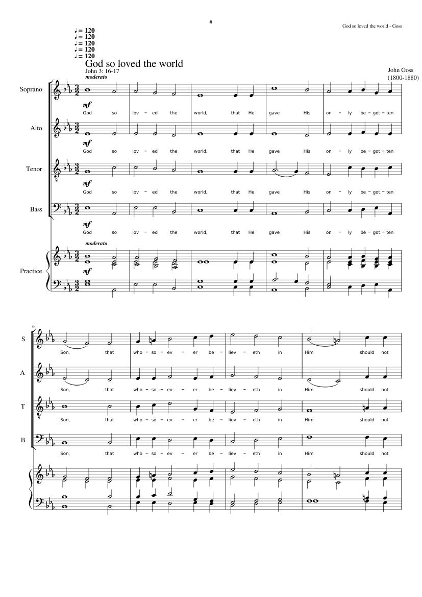 God so loved the world