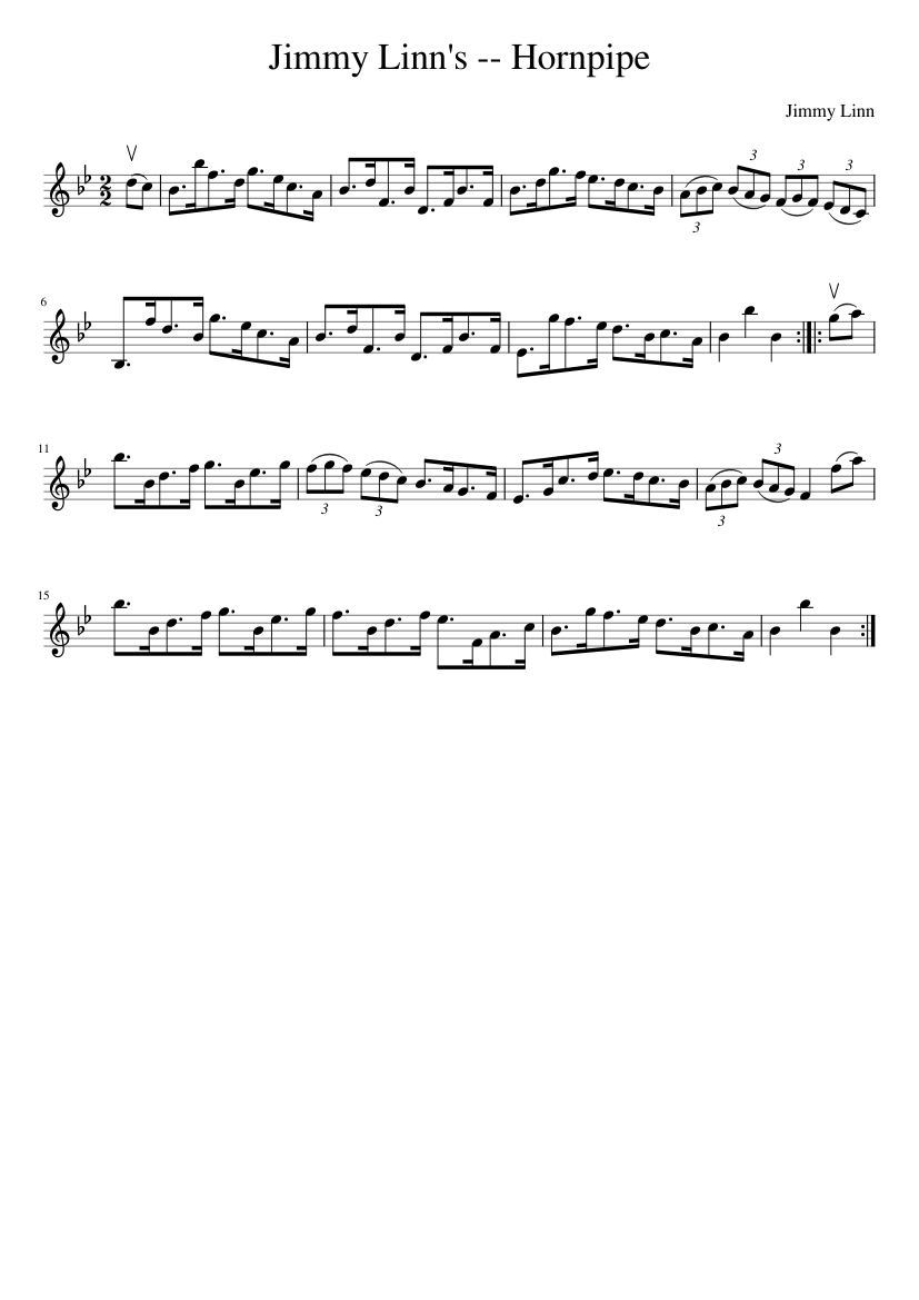 Jimmy Linn's -- Hornpipe