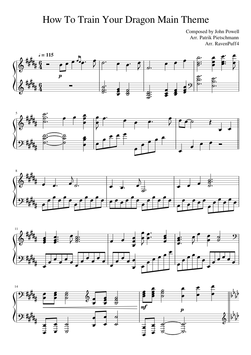 how to train your dragon - flying theme