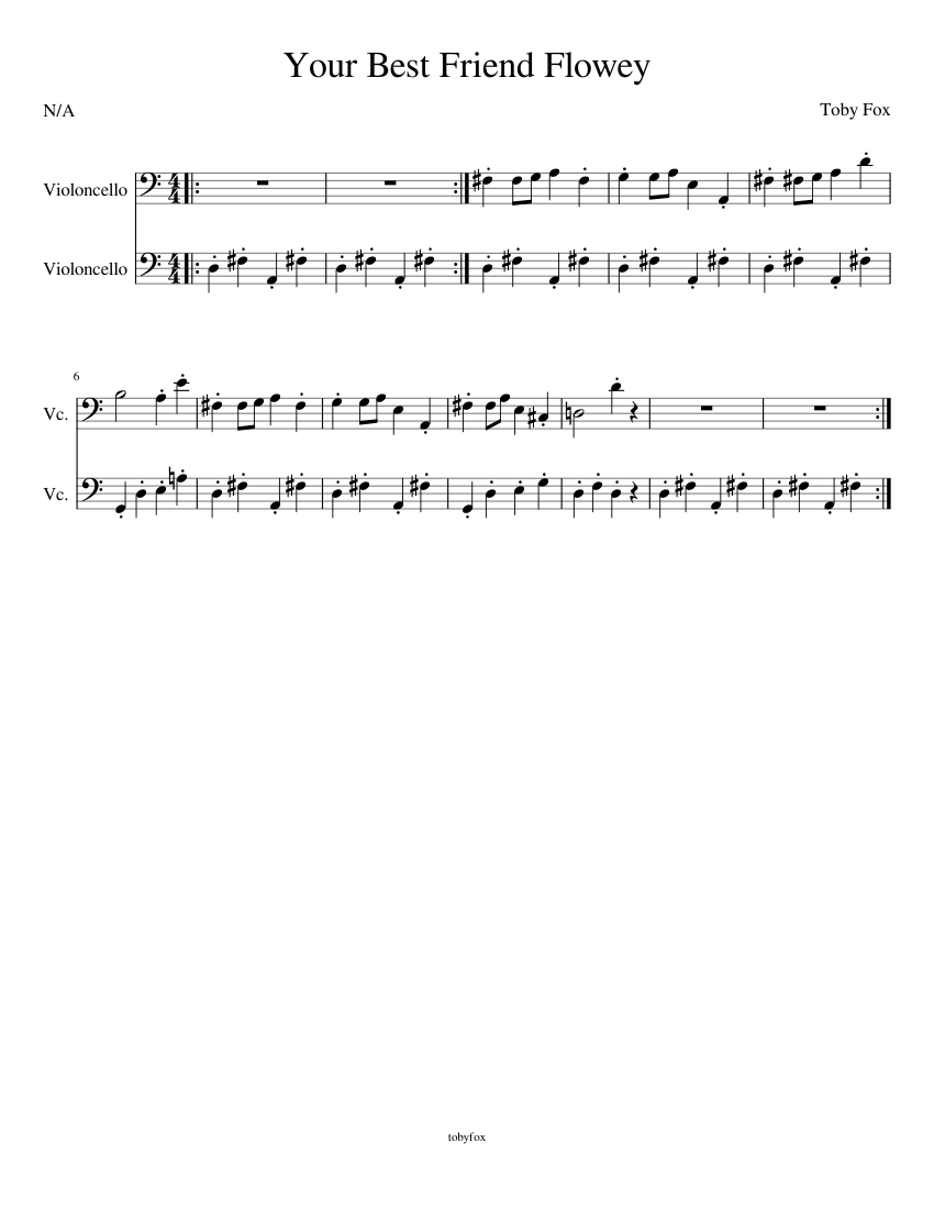The Bloxfruits Theme - Explorer Sheet music for Cello (String Duet)