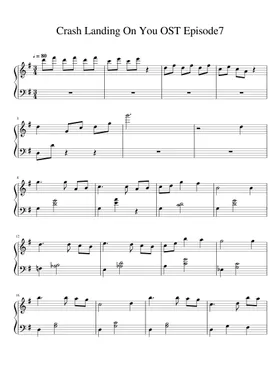 Free Piano For Brother From Crash Landing On You by Ri Jeong Hyeok sheet  music | Download PDF or print on Musescore.com
