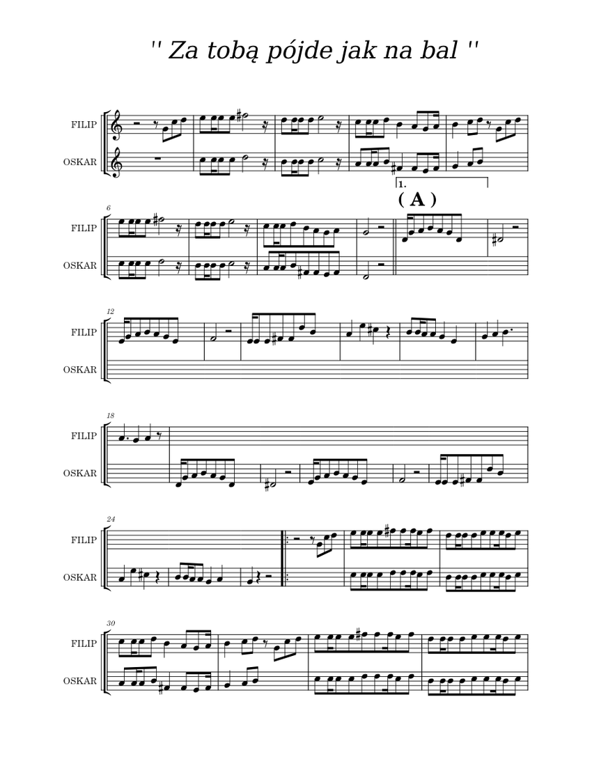 za-tob-p-jde-jak-na-bal-sheet-music-for-trumpet-in-b-flat-brass