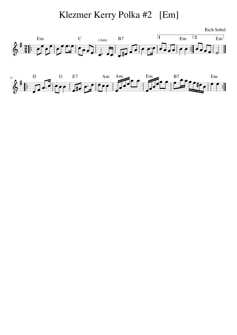 Klezmer Kerry Polka 2