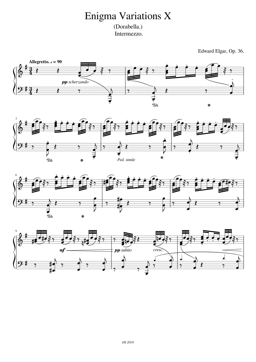 Variations on an Original Theme 'Enigma' Op.36