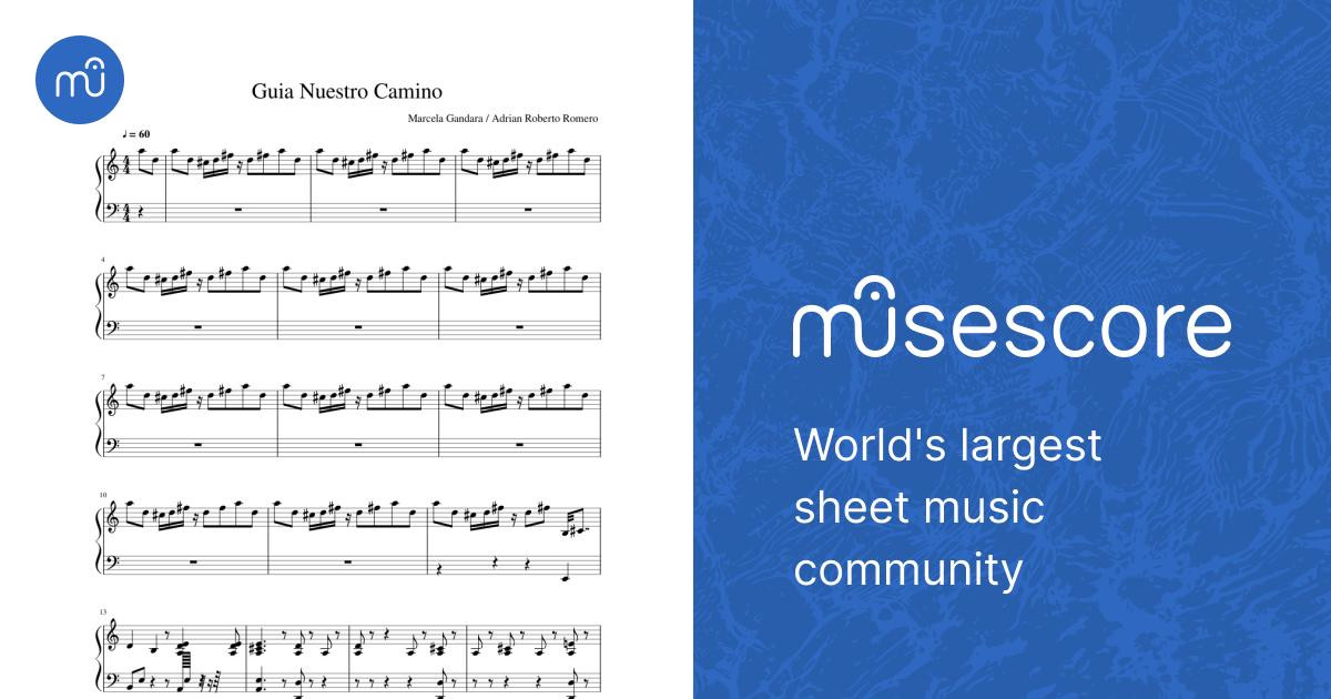 Guia Nuestro Camino Sheet music for Piano (Solo) | Musescore.com
