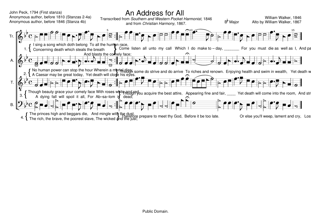 An Address for All - William Walker