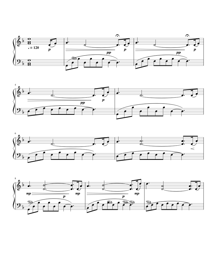 Campfire Var.1 Day 5 Sheet music for Piano (Solo) Easy | Musescore.com