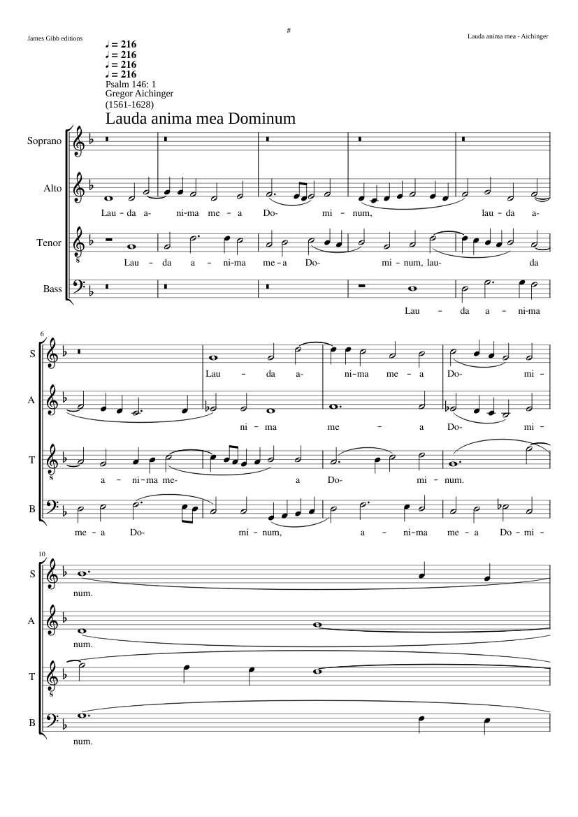 Lauda anima mea Dominum