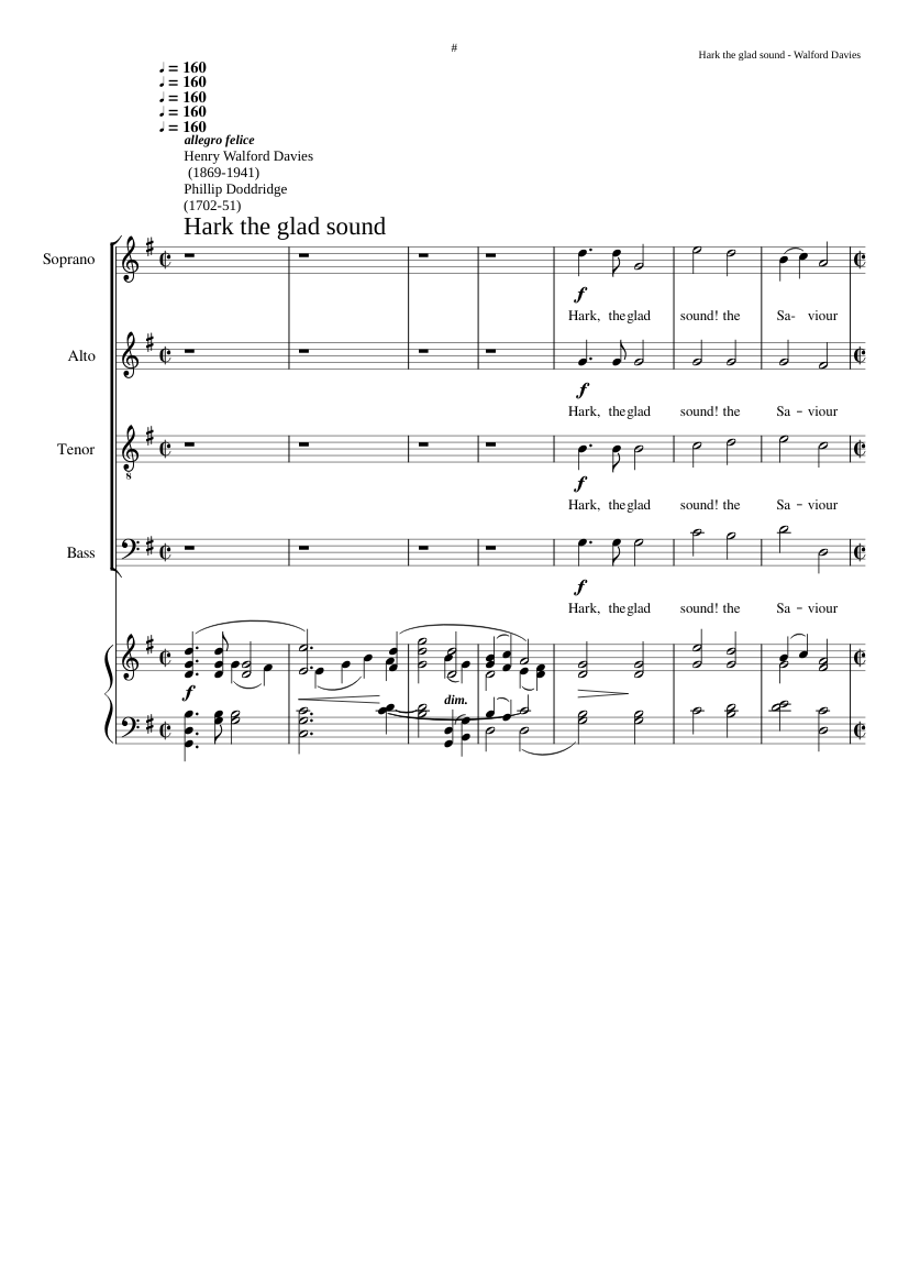 Hark the glad sound