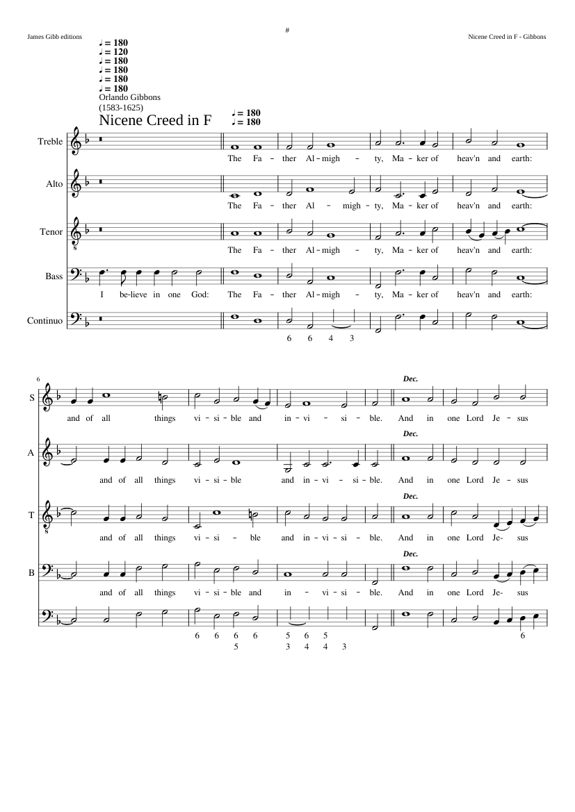 Nicene Creed in F