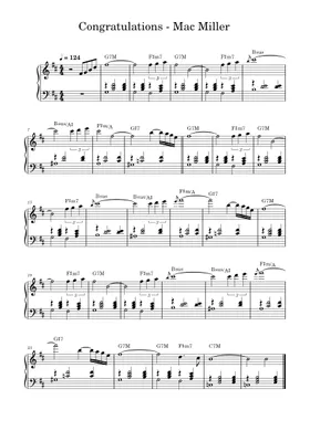 Free Congratulations by Mac Miller sheet music | Download PDF or print on  Musescore.com