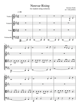 Free Nerevar Rising by Jeremy Soule sheet music | Download PDF or print on  Musescore.com
