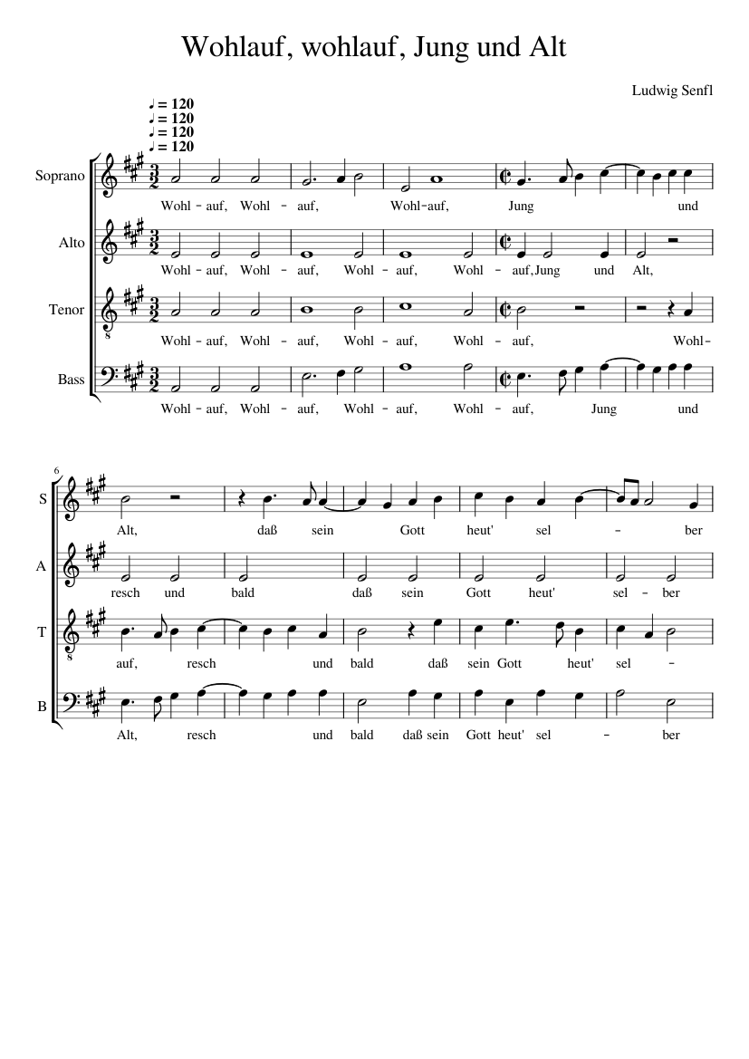 Wohlauf wohlauf Jung und Alt