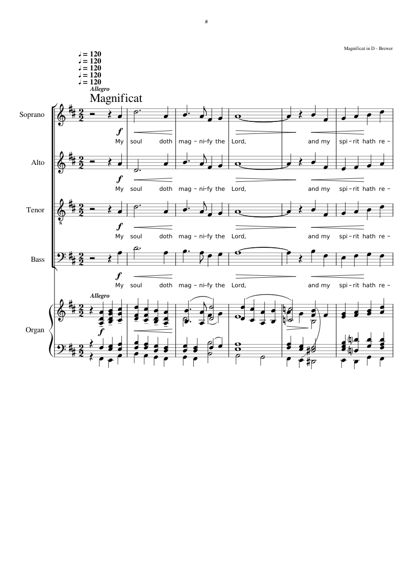 Magnificat and Nunc dimittis in D