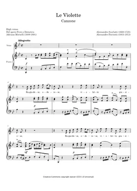 Scarlatti Alessandro sheet music | Play, print, and download in PDF or MIDI  sheet music on Musescore.com