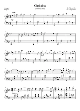 christina 1 - steinsgate by Misc Computer Games free sheet music | Download  PDF or print on Musescore.com