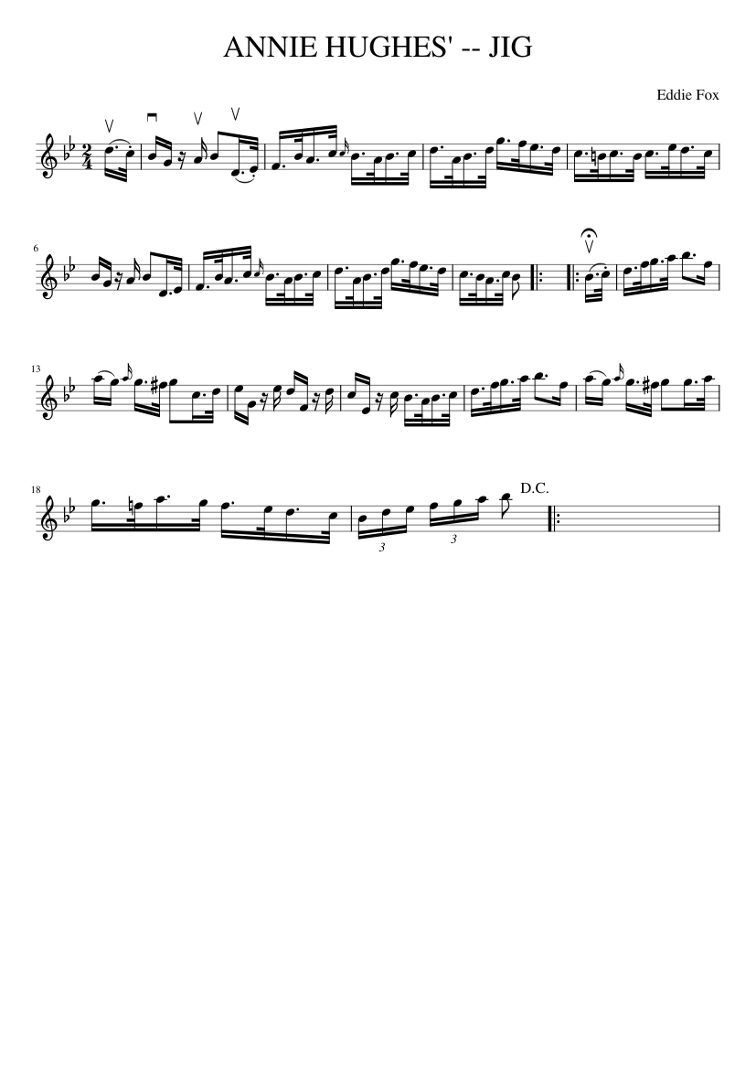 ANNIE HUGHES' -- JIG