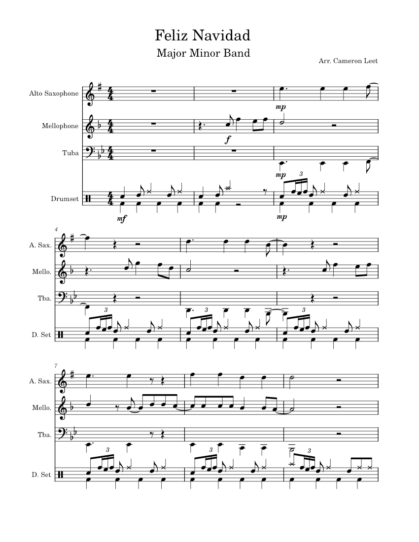 feliz-navidad-mmb-major-minor-band-feliz-navidad-sheet-music-for